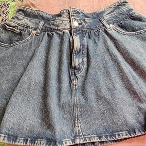 SCOOP Branded Blue Denim with Black Leather Patch